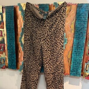 Ralph Lauren Animal Print Silk Pants